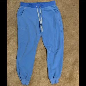 Large Ceil Blue Figs Jogger Scrub Pants